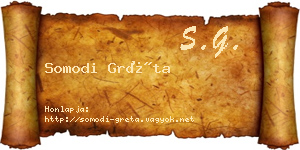 Somodi Gréta névjegykártya